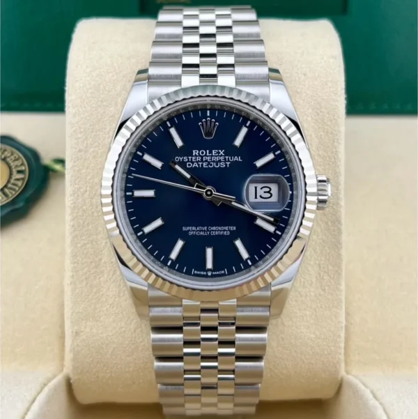 rolex datejust blue dial